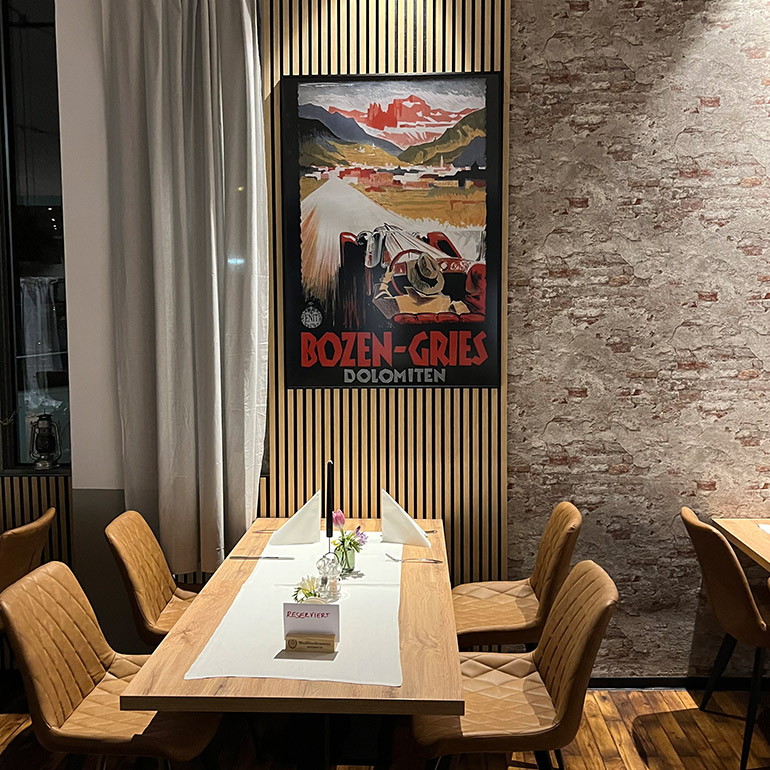 Tisch im Sapore Restaurant